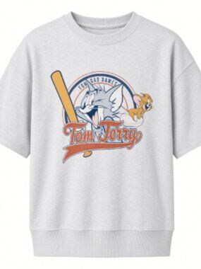 NEW GU Kid's Tom And Jerry  Fun And Games Graphic 13Y  T-Shirt